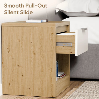 Table de chevet à 1 tiroir - Table de nuit