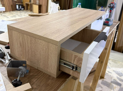 Coiffeuse de maquillage avec deux tiroirs – Arthurbois