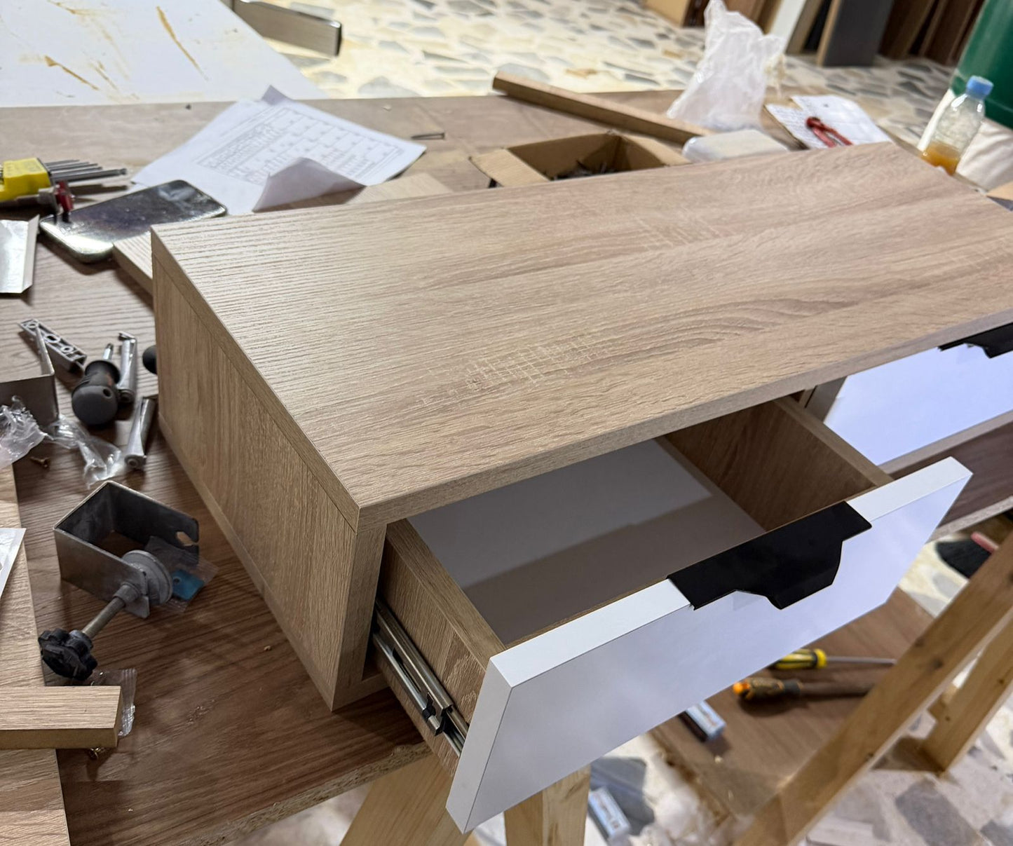 Coiffeuse de maquillage avec deux tiroirs – Arthurbois