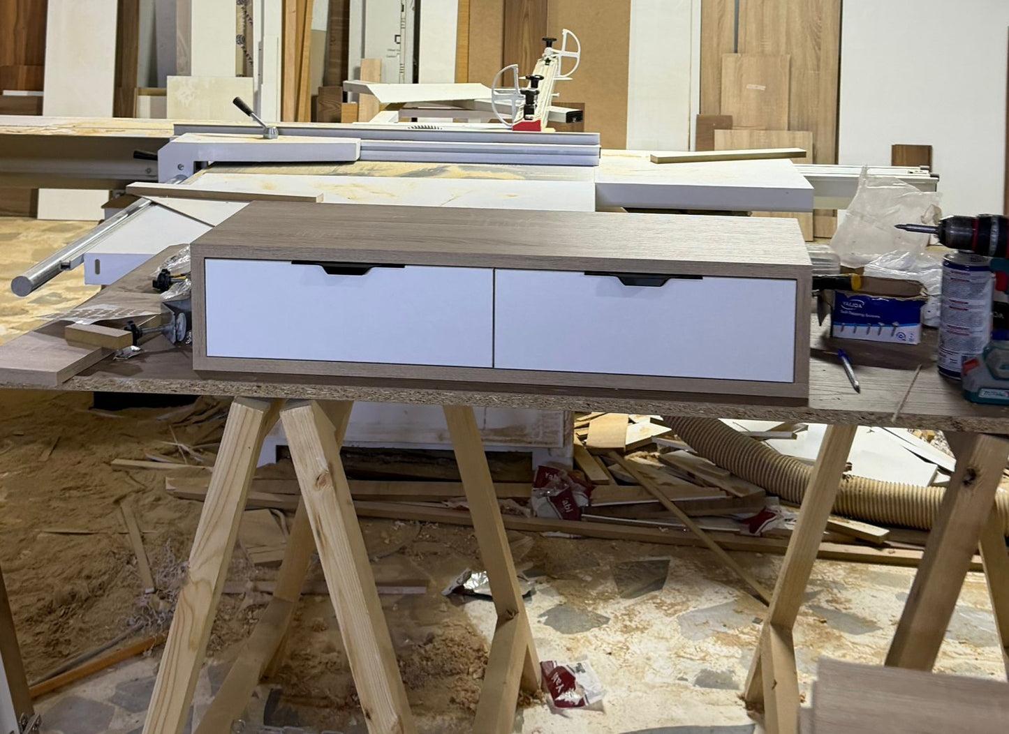 Coiffeuse de maquillage avec deux tiroirs – Arthurbois