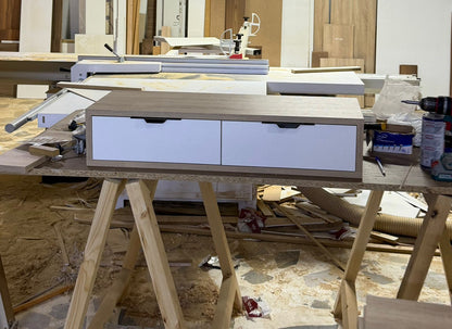 Coiffeuse de maquillage avec deux tiroirs – Arthurbois