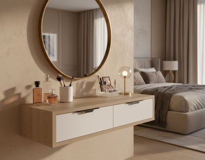 Coiffeuse de maquillage avec deux tiroirs – Arthurbois